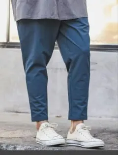 CAMBIO カンビオ 青緑 ターコイズ テーパードパンツ　М