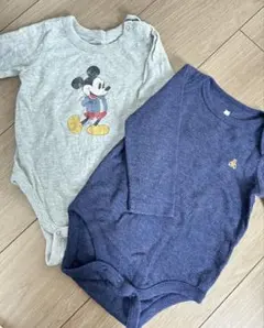 babyGAP ミッキー&くまロンパース 2枚セット 12-18ヶ月