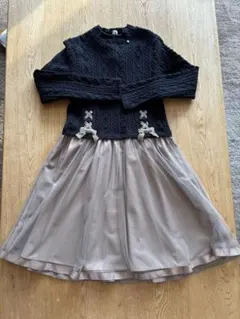 メゾピアノワンピース　卒業式　結婚式