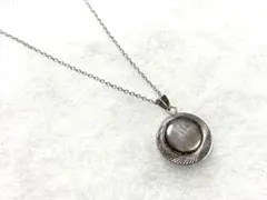 silver刻印 リバーシブル ヴィンテージ 黒蝶貝 パウア貝 ネックレスのサムネイル