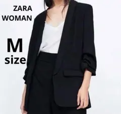 ザラ ウーマン テーラードジャケット ロールアップスリーブ