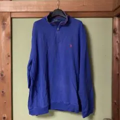 Polo by Ralph Lauren XL 青 ジップアップトレーナー