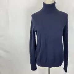 美品 UNIQLO ユニクロ ニット カシミヤセーター タートルネック L 無地