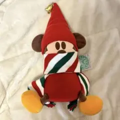 リルリンリン ミッキー クリスマス ぬいぐるみ ディズニー40周年 タグ付き