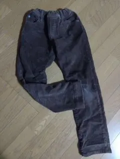 ブラウン コーデュロイ 長ズボン ウエストゴム