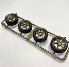 アオシマ ホイール 1/24 RAYS TE37 19インチ プラモデル 模型のサムネイル