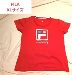 FILA　フィラ　 テニス　 Tシャツ　 XLサイズ　 赤