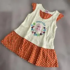 ANAP KIDS ワンピース ドット柄 うさぎモチーフのサムネイル