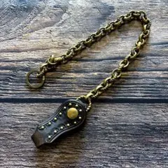 CALEE / leather brass wallet chainのサムネイル