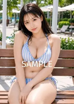 AIアートポスター A4 美女 ぽっちゃり　ナチュラル系　グラビアガール　高画質