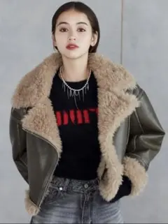 ★3連休SALE★美品✨ MURUA ヴィンテージライクショートフェイクムートン