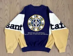 サンタフェ　santafe 刺繍　トレーナー　白　ベージュ　紺のサムネイル
