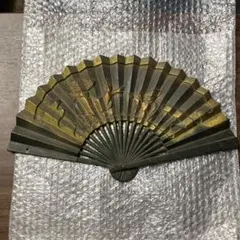 昭和レトロ】ヴィンテージ扇子 折りたたみうちわ 鳥梅 コンパクト 2個