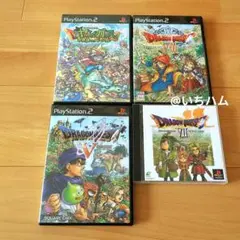 ドラゴンクエスト 少年ヤンガスと不思議のダンジョン等　PS1.2ソフト4本セット