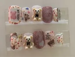 【No344】ネイルチップ　くまちゃん