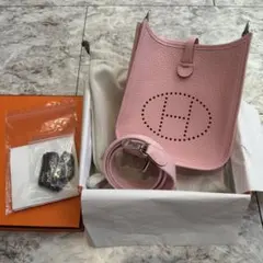 신품 미사용 HERMES エルメス ミニエブリンTPM ローズサクラ エヴリン
