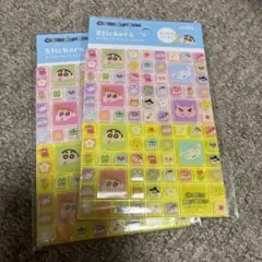 クレヨンしんちゃん タイルシール ブロックシール 立体 平成 レトロ ラメ入り