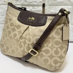 ★美品★ COACH コーチ ショルダーバッグ オプアート ミニショルダー