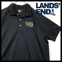 【Lands' End】ラグランポリ系サラサラ速乾　刺繡ロゴ　ポロシャツのサムネイル