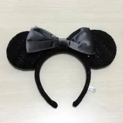 ディズニーリゾート カチューシャ グレーリボン