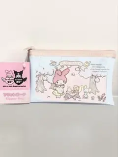 ハローキティ 50周年 フラットポーチ サンリオ マイメロ マリーランド