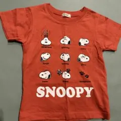 SNOOPY スヌーピー Tシャツ 95cm レッドのサムネイル
