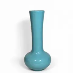 【新品未使用】長首 花器 花瓶 生け花 華道 フラワーベース 池坊　水色