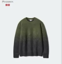 ユニクロ JWアンダーソン スフレヤーングラデーションクルーネックセーター　M