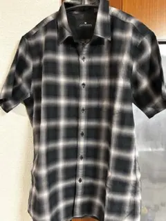 NANO UNIVERSE オンブレチェックシャツ 半袖 Mサイズ