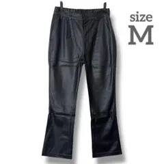 古着✝️メンズ レザー 合皮 フレアパンツストリート 韓国 WEGO SPINNS