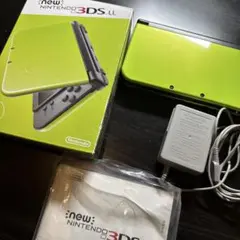 初期化済み　New Nintendo 3DS LL ライム&ブラック