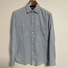 UNIQLO ユニクロ ストライプ綿シャツ Sサイズ（M相当）