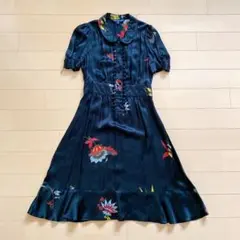 未着用 FRENCH CONNECTION フラワープリント ワンピース 10号のサムネイル