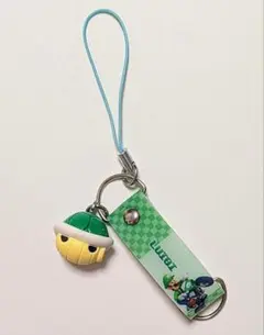 マリオカート ルイージ ストラップ キャラクター 甲羅 ミドリこうら