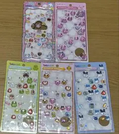 ボンボンドロップシール 5シートセット たまごっち しずくちゃん ハッピーマーチ