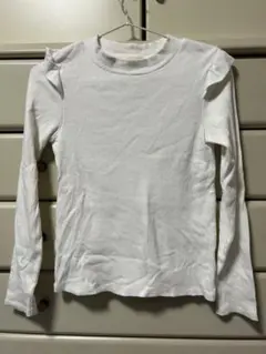 earth music&ecology ホワイト長袖Tシャツ