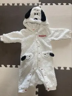 スヌーピー フード付きロンパース 70cm