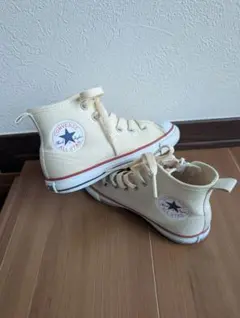CONVERSE キッズ スニーカー ハイカット21cm&18cm　オフホワイト