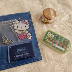 サンリオ ハローキティ　けろっぴ　あひるのペックル　キーホルダー　ガチャ
