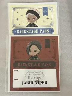 ツイステッドワンダーランド バックステージパス風ステッカー スカラビア