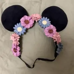 Disney ミニーマウス ヘアバンド カチューシャフラワー 花飾りカチューシャ