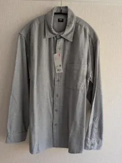 UNIQLO ユニクロ フランネルシャツ グレー Sのサムネイル