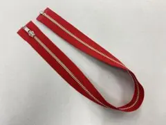 46cm レッド　オープンファスナー