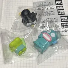 はぴだんぶい　すやすやフィギュア けろけろけろっぴ、バッドばつ丸、ハンギョドン