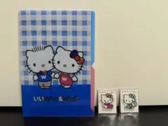 新品未使用 非売品 ハローキティ クリアファイル&シールセット