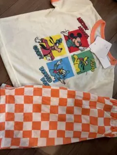 しまむら　パジャマ　半袖　半ズボン　ディズニー　ミッキー　ミニー