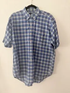 CHAPS Ralph Lauren 半袖ボタンダウンチェックシャツ Lサイズのサムネイル