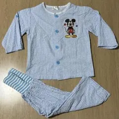 ミッキーマウス 前開き パジャマ 95cm 腹巻き付