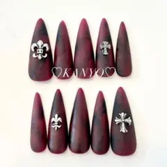 現品 ネイルチップ クロス　十字架　Y2K シズニルック 地雷