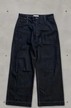 STUDIO NICHOLSON ダークデニム ワイドレッグパンツのサムネイル
